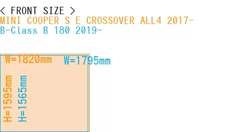 #MINI COOPER S E CROSSOVER ALL4 2017- + B-Class B 180 2019-